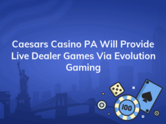 caesars casino pa will provide live dealer games via evolution gaming 240x180