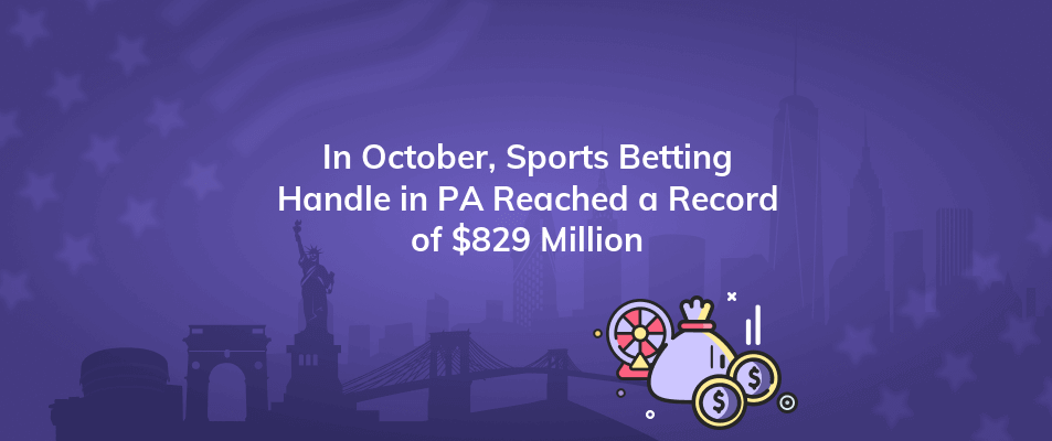 in october sports betting handle in pa reached a record of 829 million