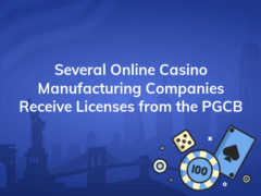 several online casino manufacturing companies receive licenses from the pgcb 240x180