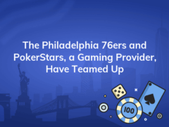 the philadelphia 76ers and pokerstars a gaming provider have teamed up 240x180