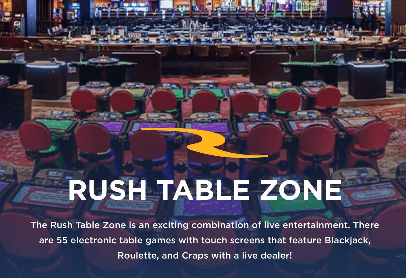 Rush Table Zone at Rivers Casino Pittsburgh